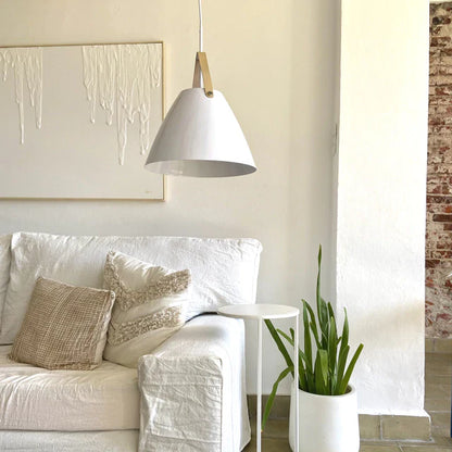 Lampara colgante blanca