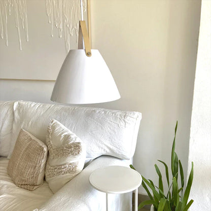 Lampara colgante blanca