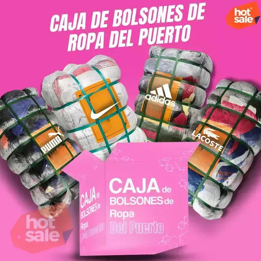 CAJA DE BOLSONES DE ROPA IMPORTADA – MAS DE 500 CAJAS VENDIDAS